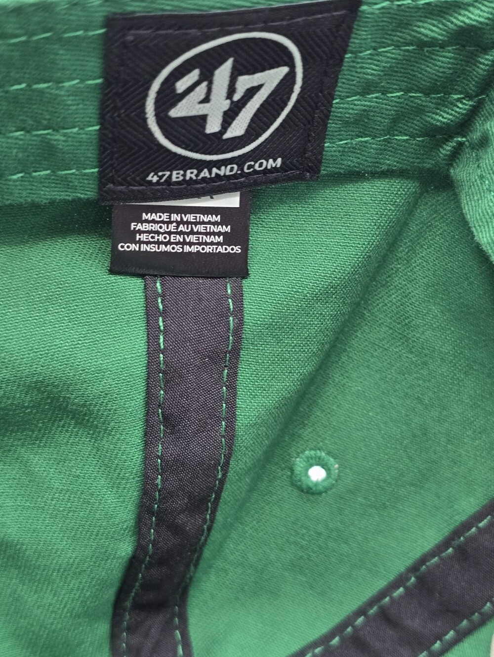 47 Brand Clean Up Green Blank Adjustable Dad Hat Baseball Cap - Picture 5 of 5